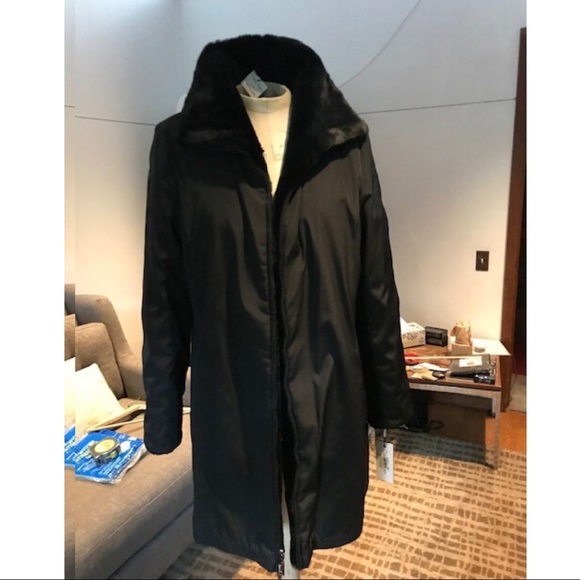 Calvin Klein Reversible Coat - Picture 3 of 15